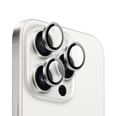 Apple iPhone 16 Pro Wiwu LG-003 Lens Guard Scratch Resistant Sapphire Camera Lens Protector Silver