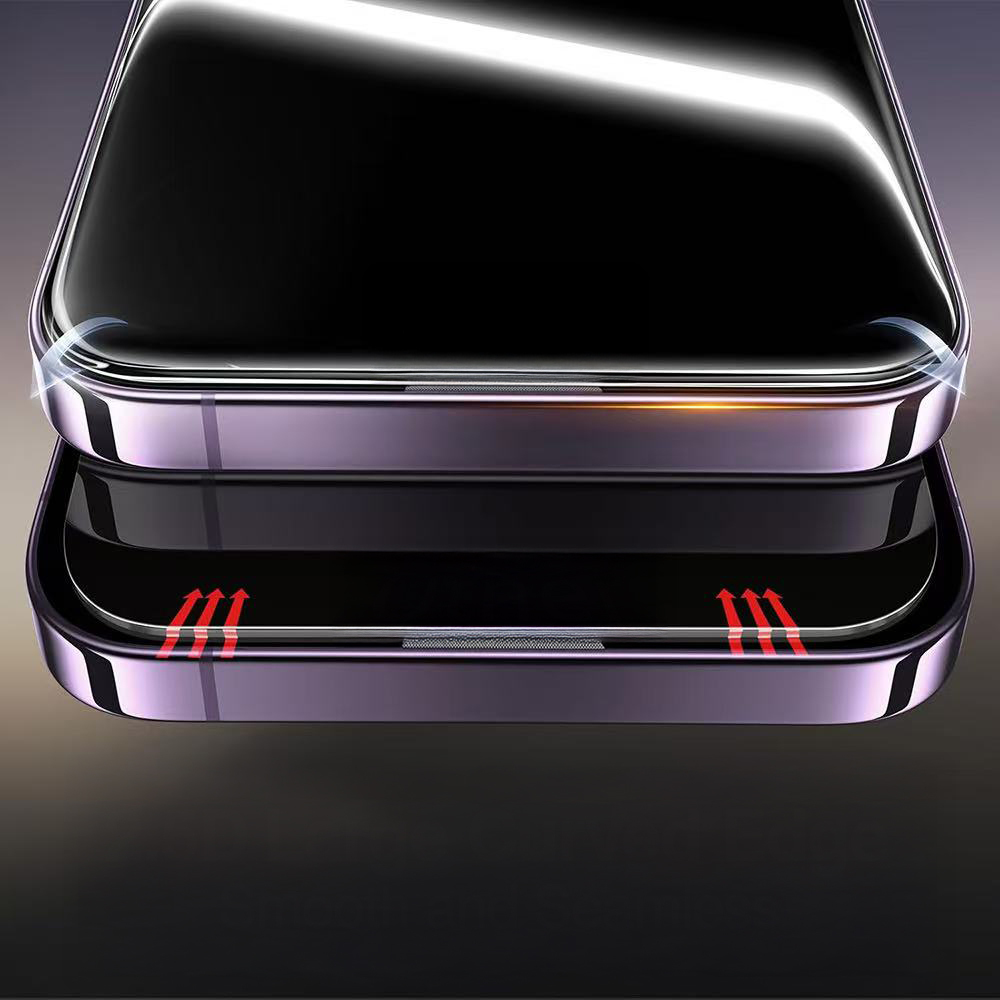 Apple iPhone 16 Pro Zore 3D Mobi HD Temperli Cam Ekran Koruyucu + Kolay Uygulama Aparatı - 3