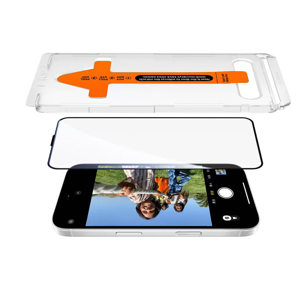 Apple iPhone 16 Pro Zore 3D Mobi HD Temperli Cam Ekran Koruyucu + Kolay Uygulama Aparatı - 5