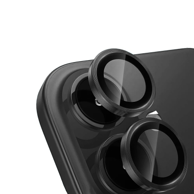 Apple iPhone 16 Zore Mikro Camera Lens Protector Black