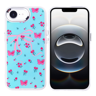 Apple iPhone 16E Case Airbag Design Zore Hadra Cover Kelebek
