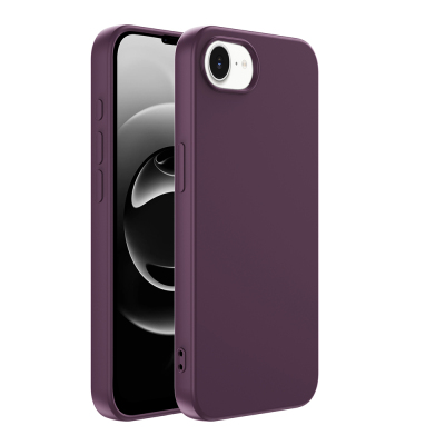 Apple iPhone 16E Case Zore Mara Lansman Cover Koyu Mor