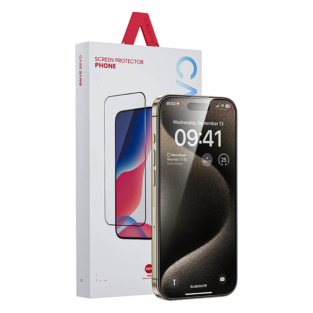 Apple iPhone 16E Casebang Clear HD Ekran Koruyucu + Kolay Uygulama Aparatı - 5