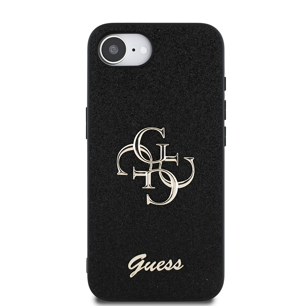 Apple iPhone 16E Kılıf Guess Orjinal Lisanslı 4G Büyük Metal Logolu Glitter Kapak - 12