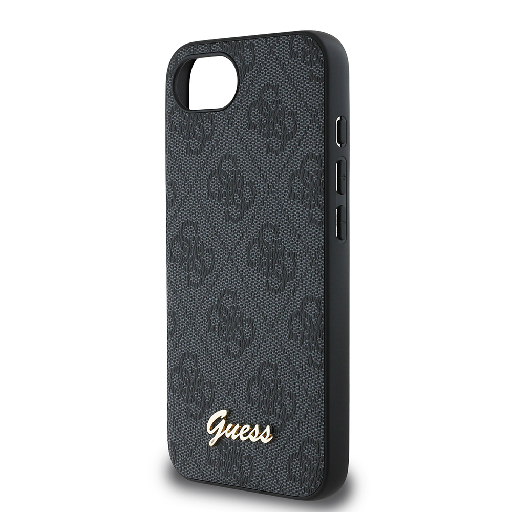Apple iPhone 16E Kılıf Guess Orjinal Lisanslı 4G Desenli Script Metal Logolu Kapak - 8