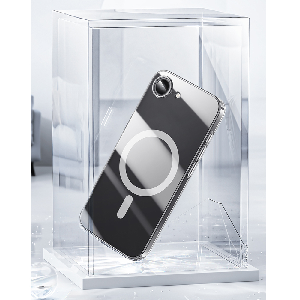 Apple iPhone 16E Kılıf M-safe Şarj Özellikli Benks ​​​​​​Crystal Serisi Şeffaf Kapak - 5