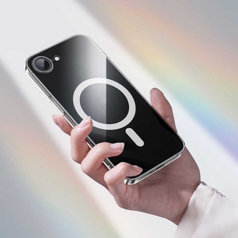 Apple iPhone 16E Kılıf M-safe Şarj Özellikli Benks ​​​​​​Crystal Serisi Şeffaf Kapak - 8