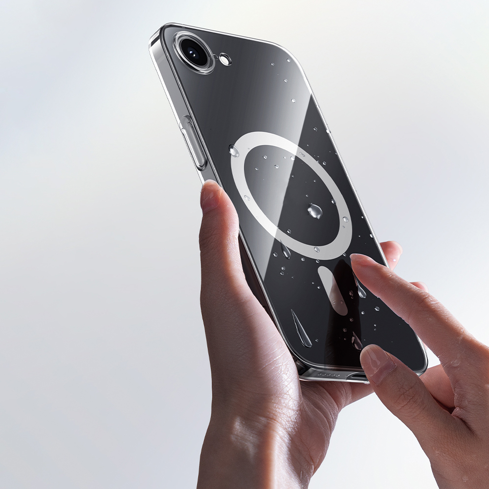 Apple iPhone 16E Kılıf M-safe Şarj Özellikli Benks ​​​​​​Crystal Serisi Şeffaf Kapak - 10