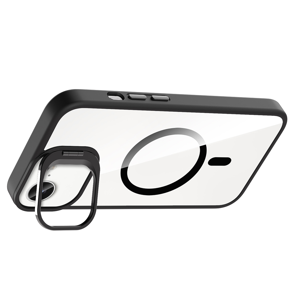 Apple iPhone 16E Kılıf Standlı ve Kamera Lens Hediyeli M-Safe Şarj Özellikli Zore Etro Kapak - 11
