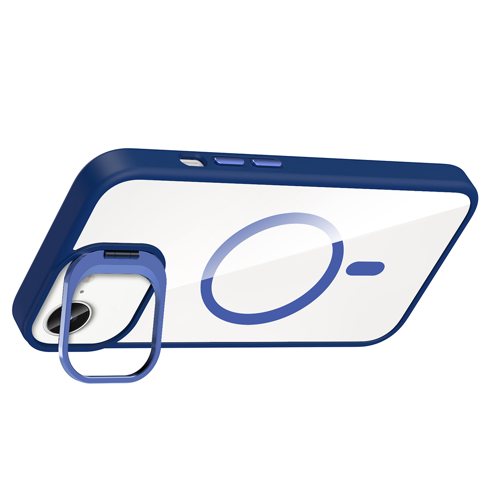 Apple iPhone 16E Kılıf Standlı ve Kamera Lens Hediyeli M-Safe Şarj Özellikli Zore Etro Kapak - 19