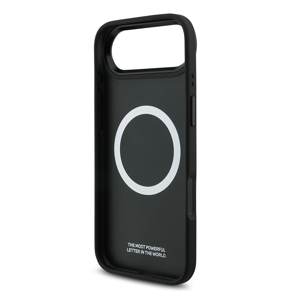 Apple iPhone 17 Air Case BMW Original Licensed M-Safe Charging Feature M Logo Three Stripe Perforated Leather Cover - 9