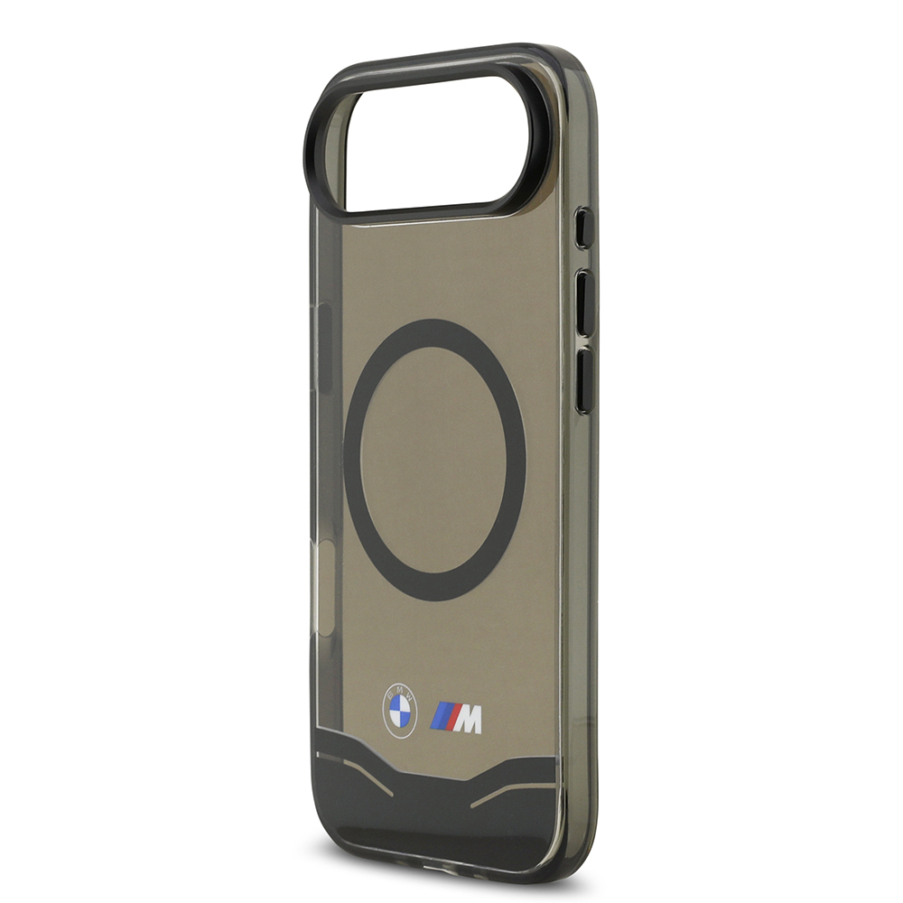 Apple iPhone 17 Air Case BMW Original Licensed M-Safe Charging Feature Metal Button Design Transparent M Design Cover - 7