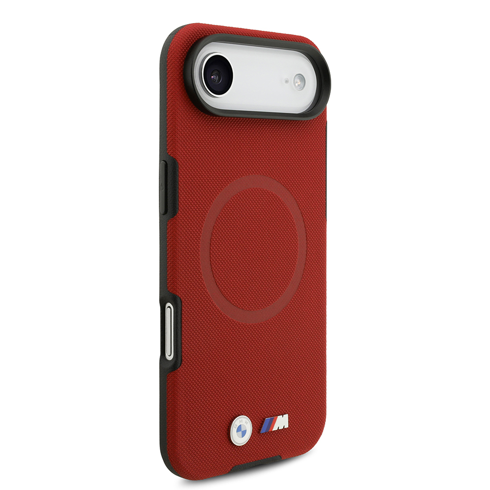 Apple iPhone 17 Air Case BMW Original Licensed M-Safe Charging Feature Metal Logo Perforated M Design Leather Cover - 33