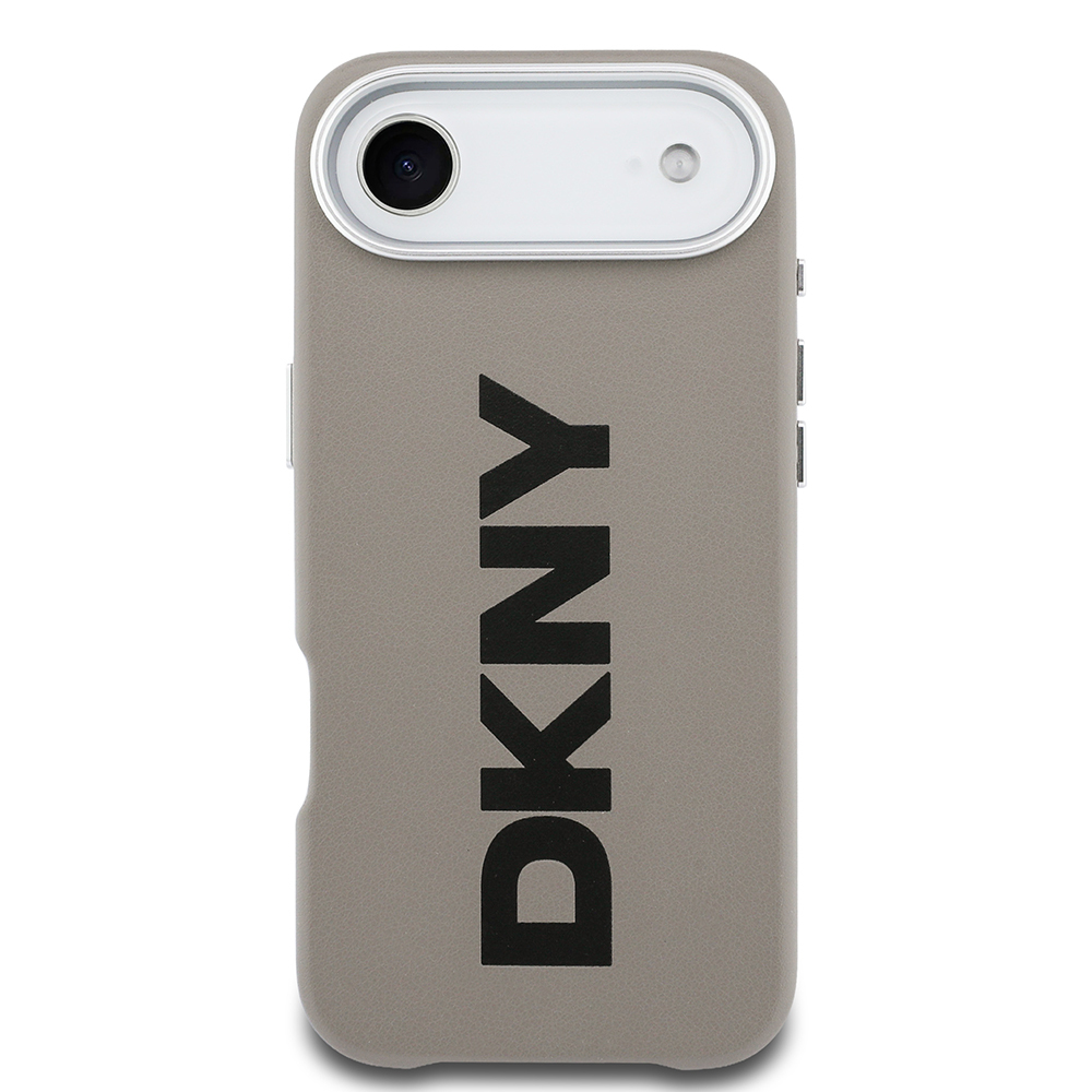 Apple iPhone 17 Air Case DKNY Original Licensed M-safe Charging Feature PU Large Vertical Logo Cover - 12
