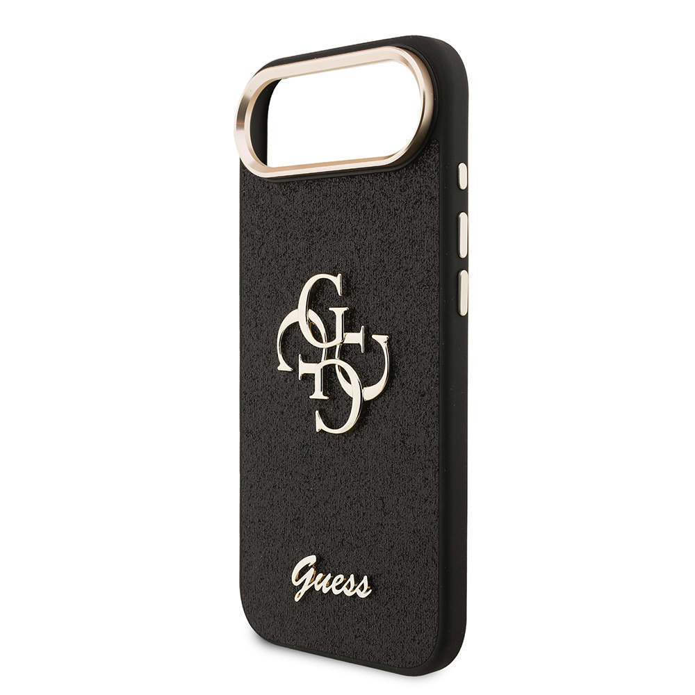 Apple iPhone 17 Air Case Guess Original Licensed 4G Glitter Cover with Large Metal Camera Frame and Logo - 8