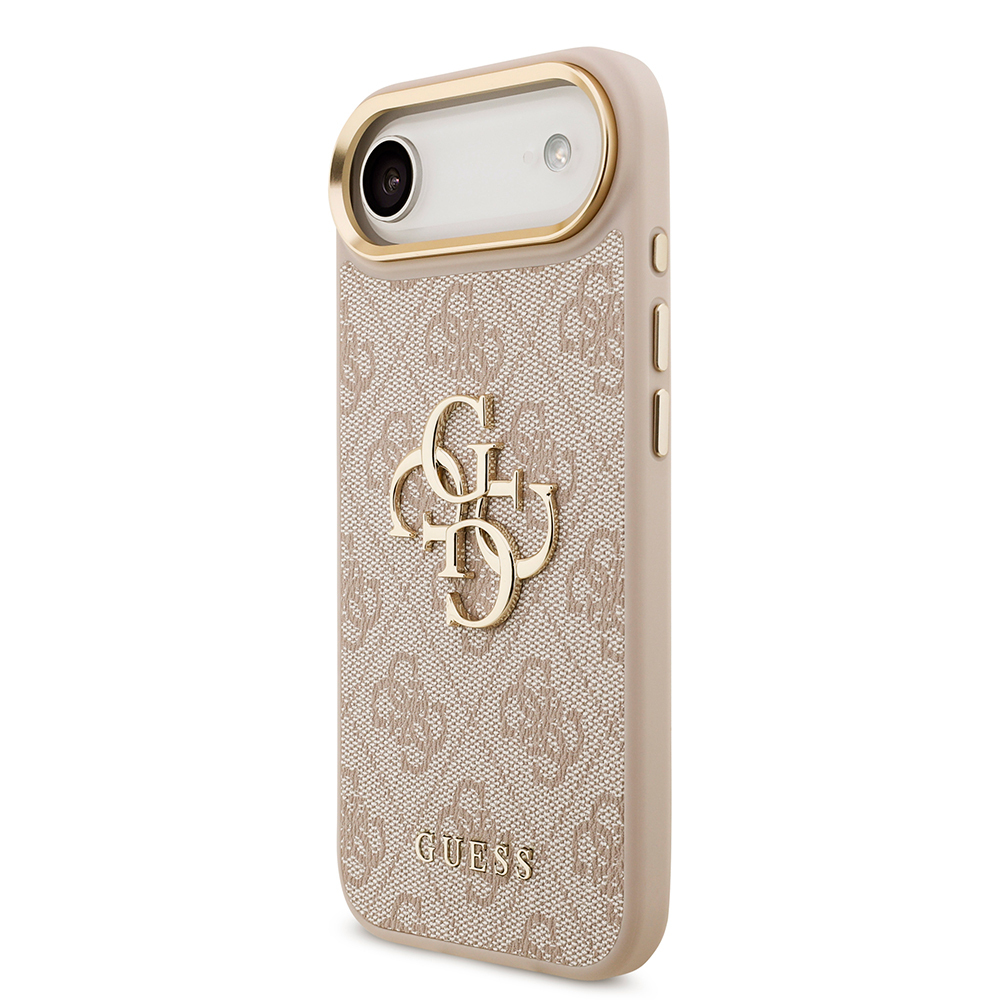 Apple iPhone 17 Air Case Guess Original Licensed 4G Large Metal Logo Thick Strap Cover - 11