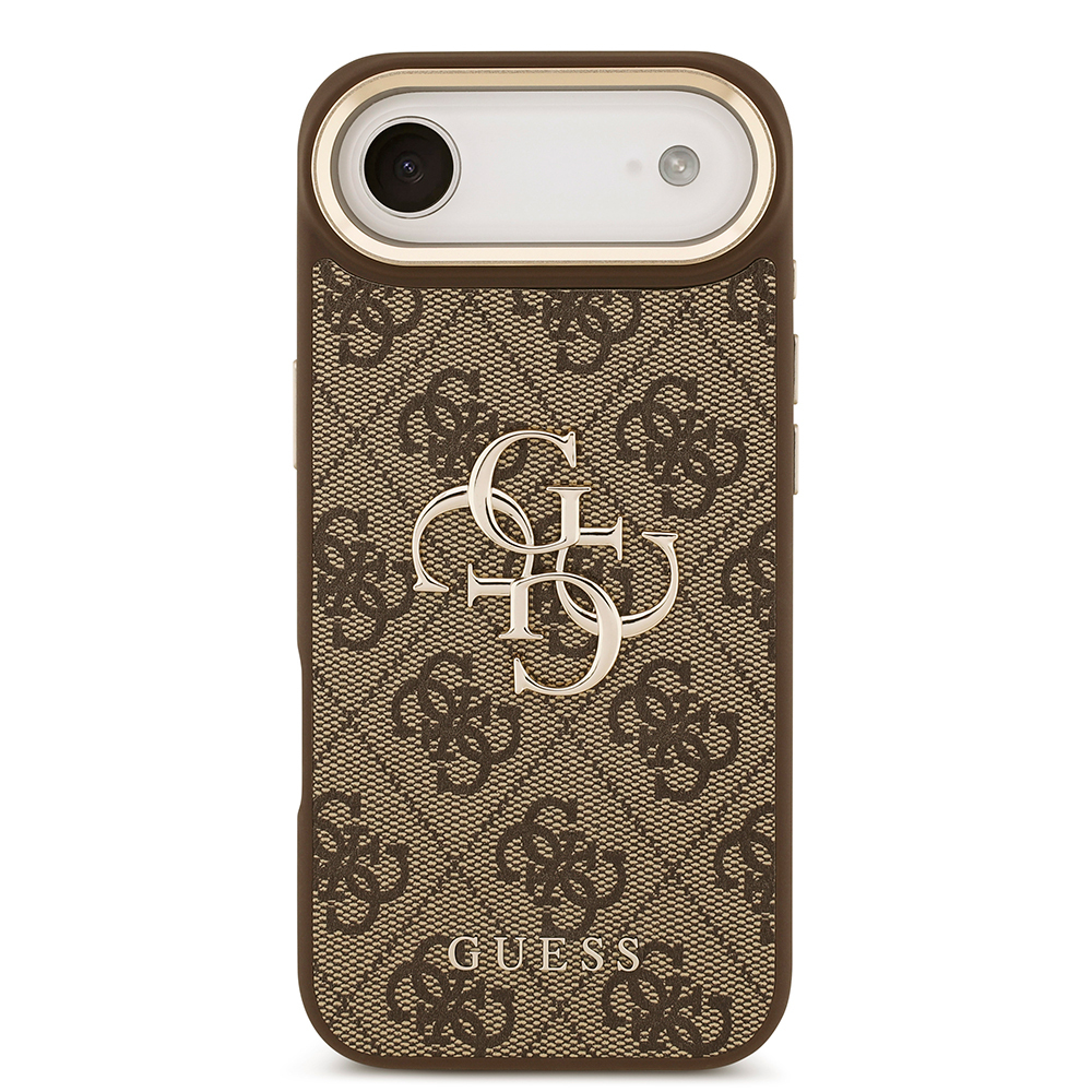 Apple iPhone 17 Air Case Guess Original Licensed 4G Large Metal Logo Thick Strap Cover - 18