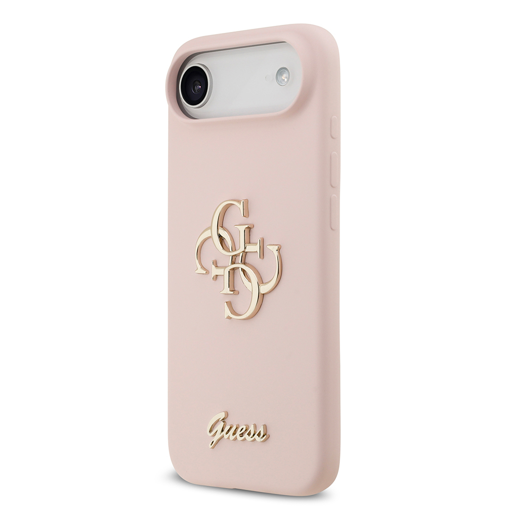 Apple iPhone 17 Air Case Guess Original Licensed Grained Text Logo Cover - 13
