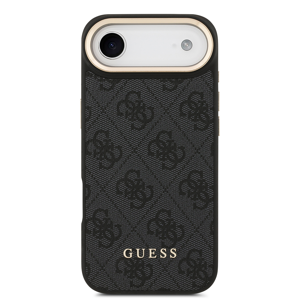 Apple iPhone 17 Air Case Guess Original Licensed M-safe Charging Case with Strap and 4G Logo Card Holder - 15