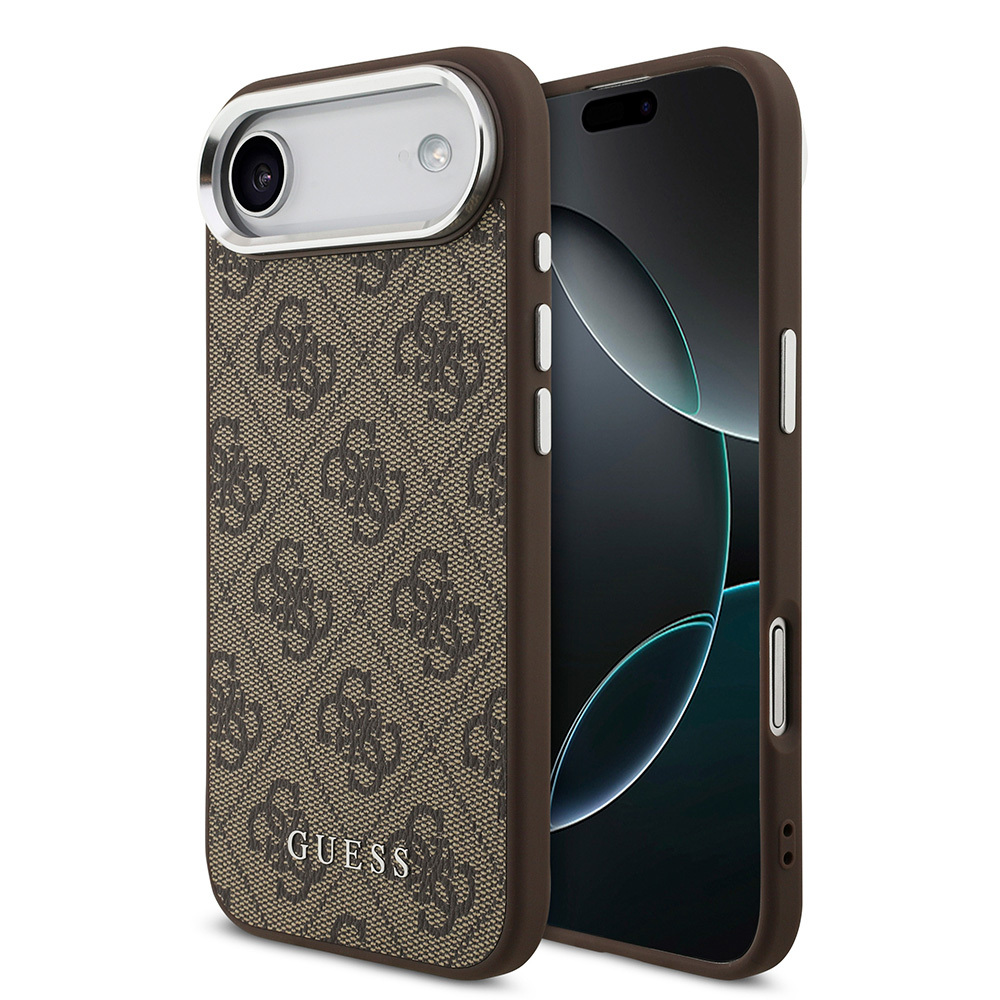 Apple iPhone 17 Air Case Guess Original Licensed M-safe Charging Feature 4G Classic Text Logo Cover - 1