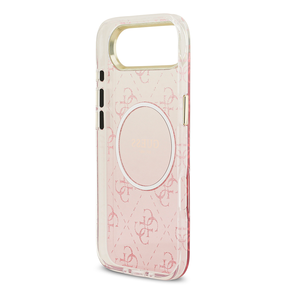 Apple iPhone 17 Air Case Guess Original Licensed M-safe Charging Feature 4G Patterned Glitter Silicone Cover - 22