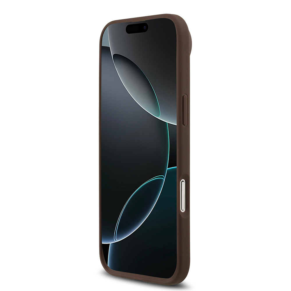 Apple iPhone 17 Air Case Guess Original Licensed M-safe Charging Feature Circle Classic Cover Text Logo - 7