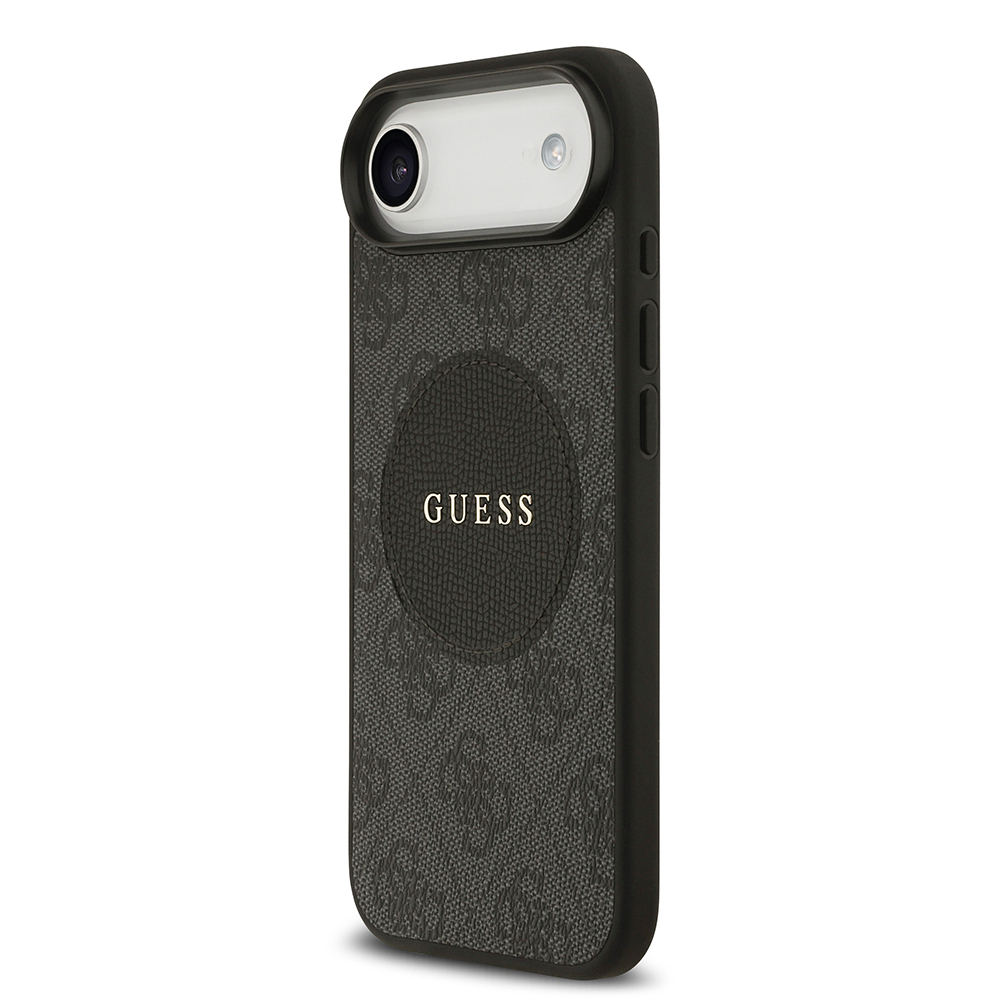 Apple iPhone 17 Air Case Guess Original Licensed M-safe Charging Feature Circle Classic Cover Text Logo - 11