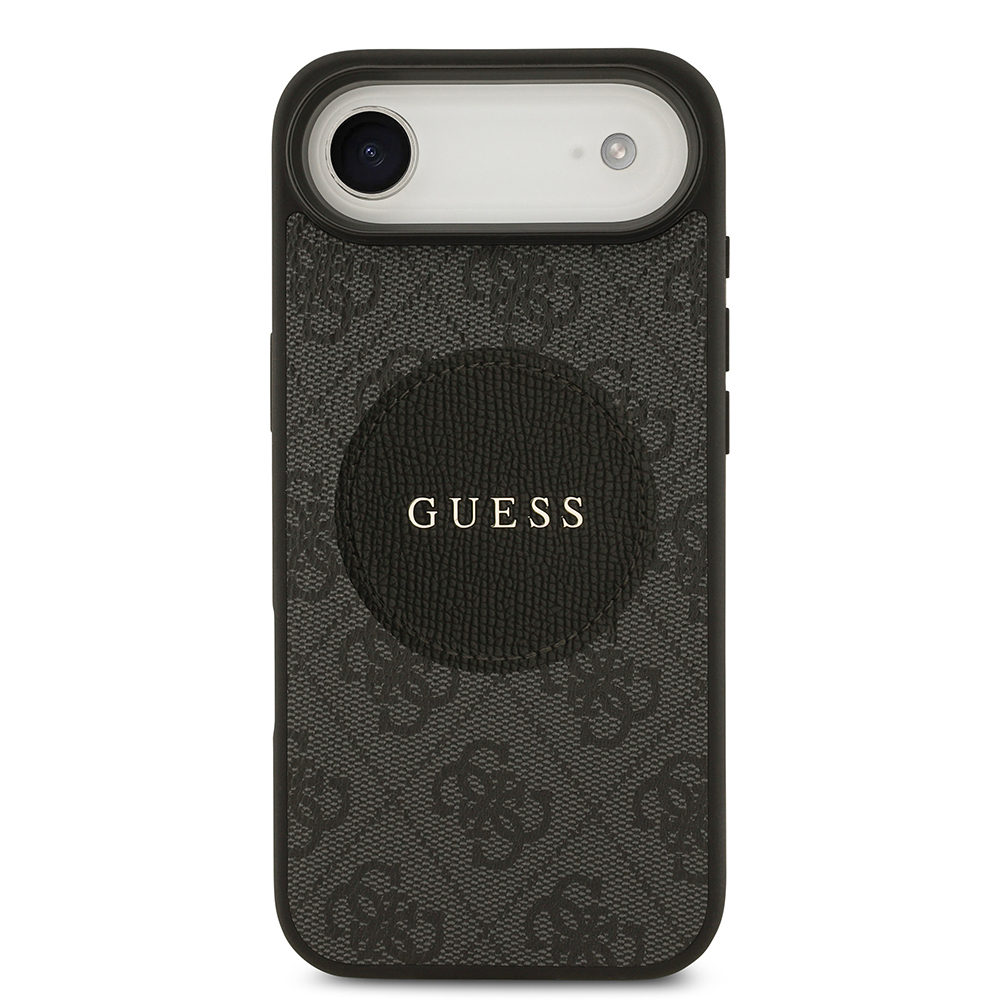 Apple iPhone 17 Air Case Guess Original Licensed M-safe Charging Feature Circle Classic Cover Text Logo - 12