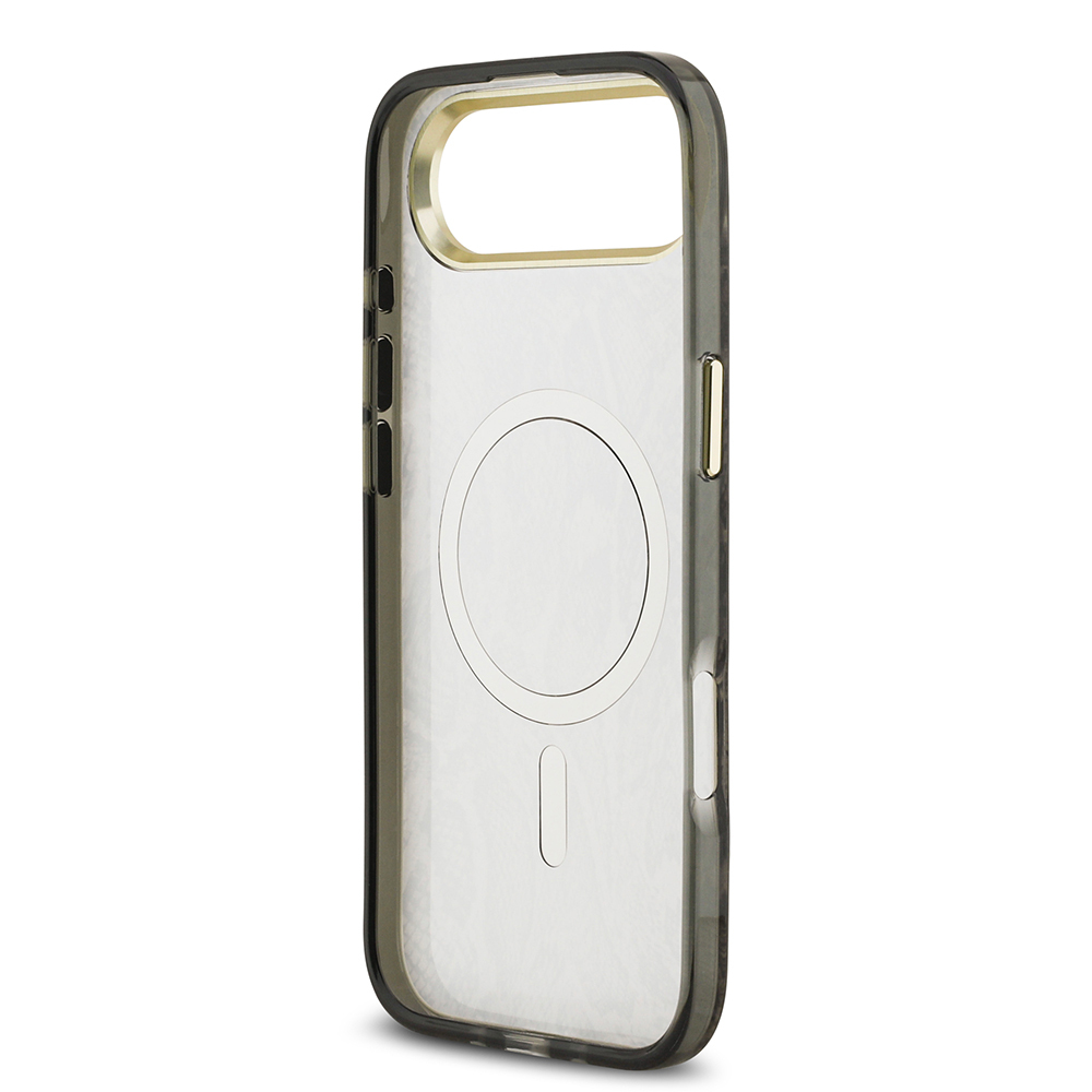 Apple iPhone 17 Air Case Guess Original Licensed M-safe Charging Featured Python Patterned Cover with Text Logo - 9