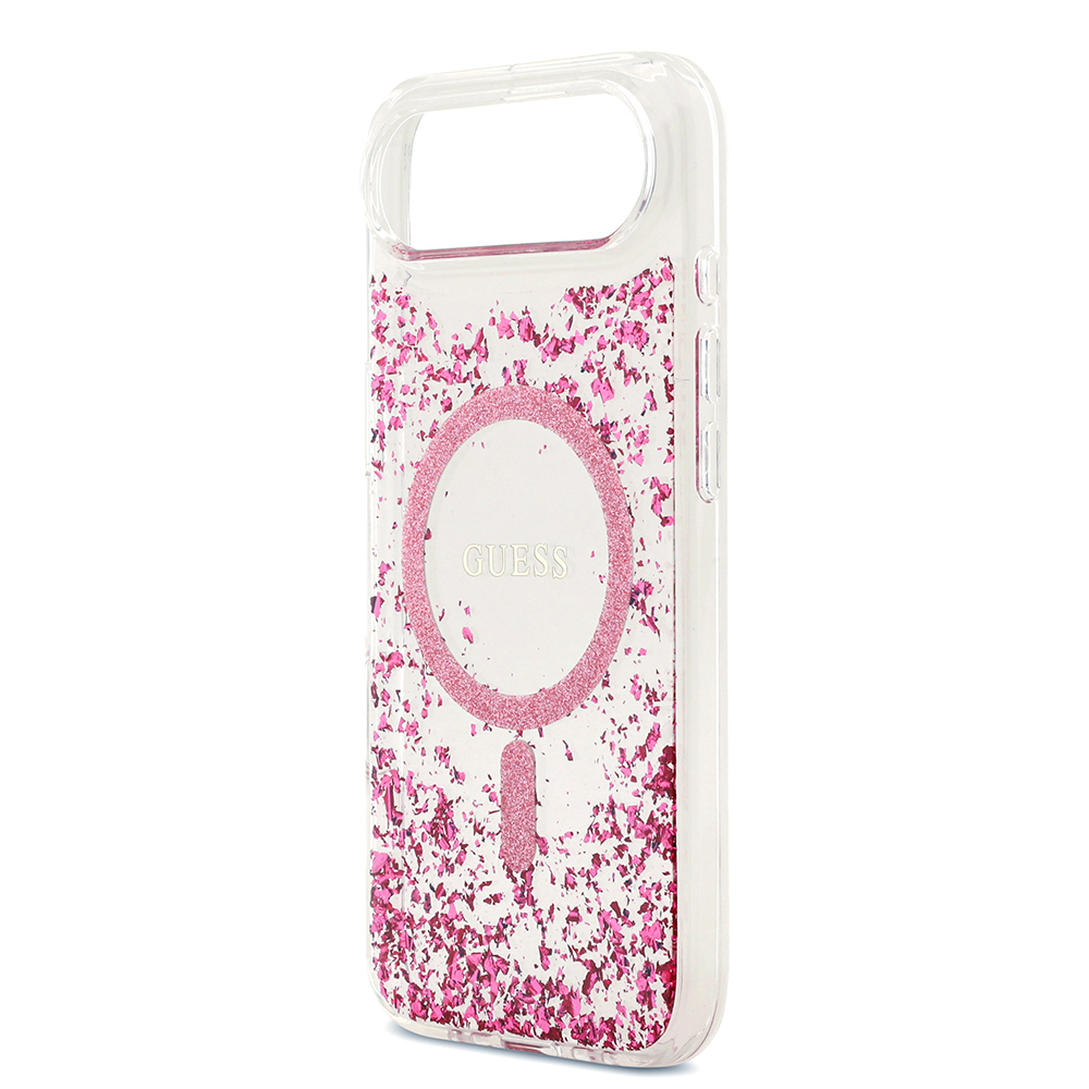 Apple iPhone 17 Air Case Guess Original Licensed M-safe Charging Transparent Resin Bottom Cover - 8