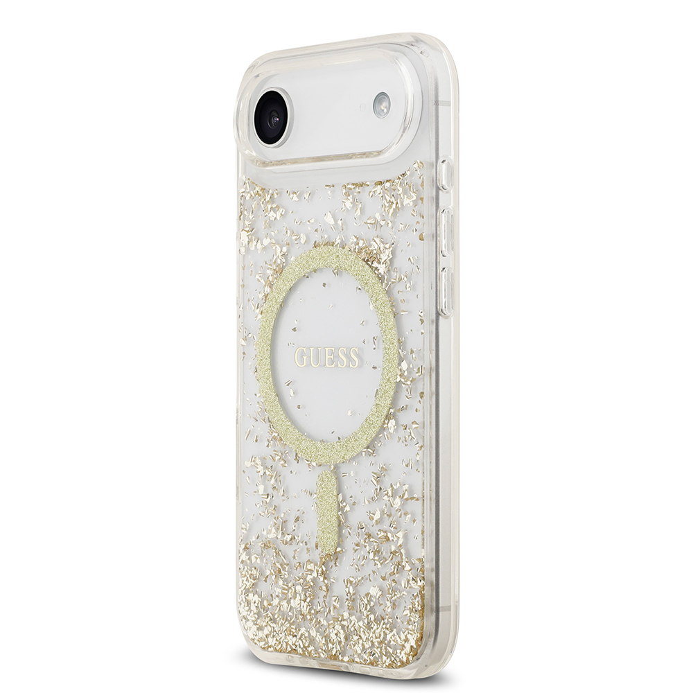 Apple iPhone 17 Air Case Guess Original Licensed M-safe Charging Transparent Resin Bottom Cover - 11