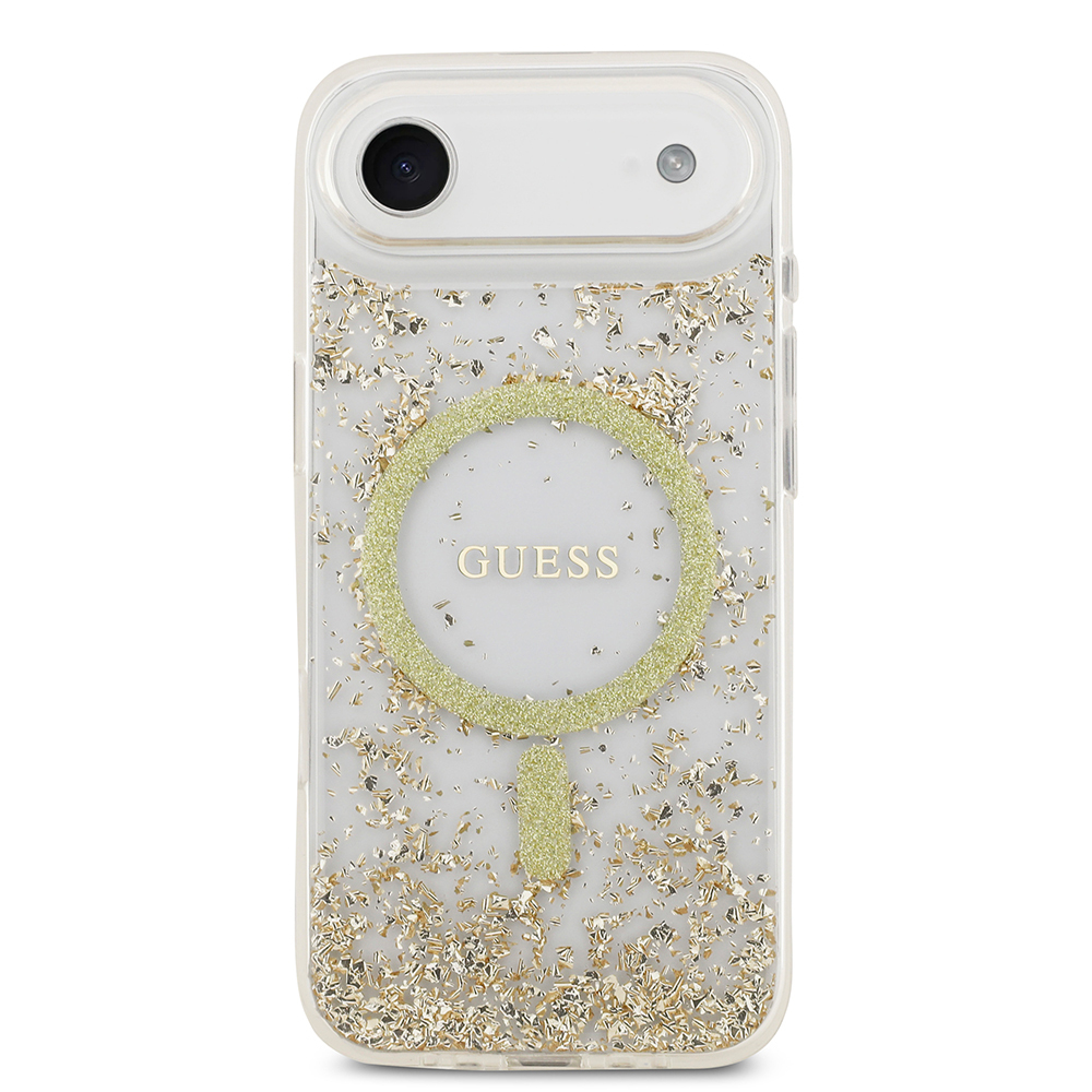 Apple iPhone 17 Air Case Guess Original Licensed M-safe Charging Transparent Resin Bottom Cover - 12