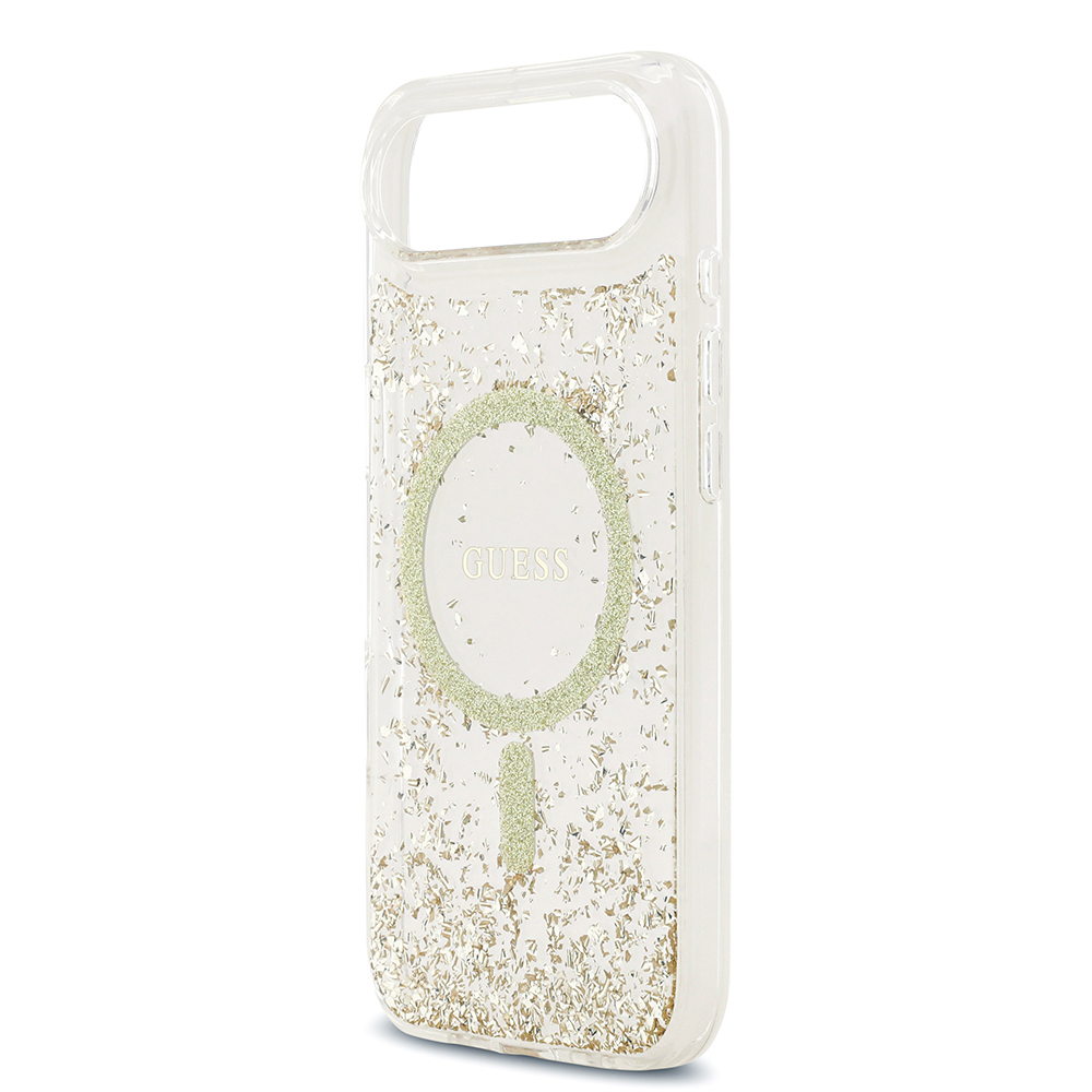 Apple iPhone 17 Air Case Guess Original Licensed M-safe Charging Transparent Resin Bottom Cover - 15