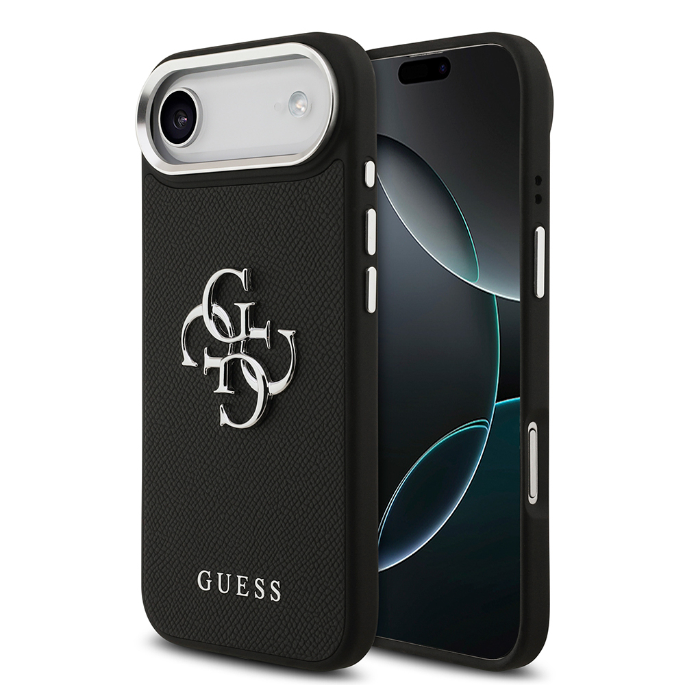 Apple iPhone 17 Air Case Guess Original Licensed PU Leather 4G Large Metal Logo Design Cover - 2