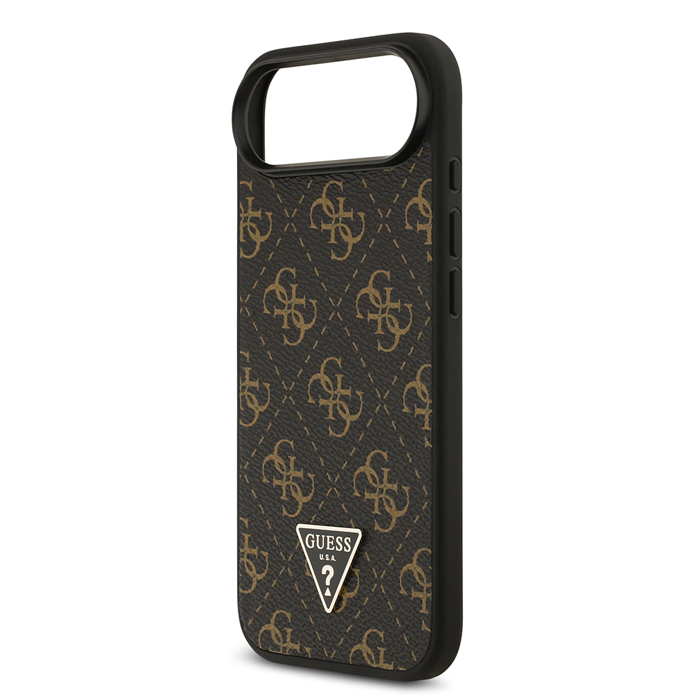 Apple iPhone 17 Air Case Guess Original Licensed PU Leather 4G Patterned Triangle Logo Cover - 7