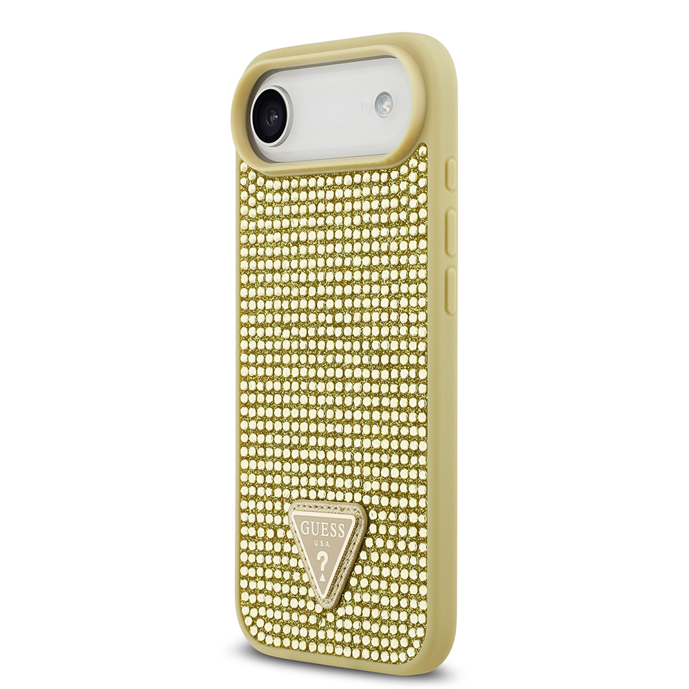 Apple iPhone 17 Air Case Guess Original Licensed Stone Back Triangle Logo Cover - 6