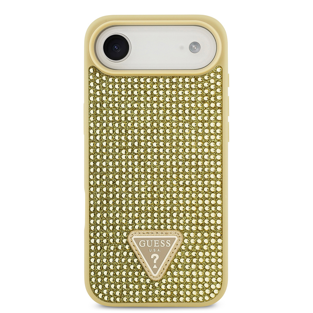 Apple iPhone 17 Air Case Guess Original Licensed Stone Back Triangle Logo Cover - 7