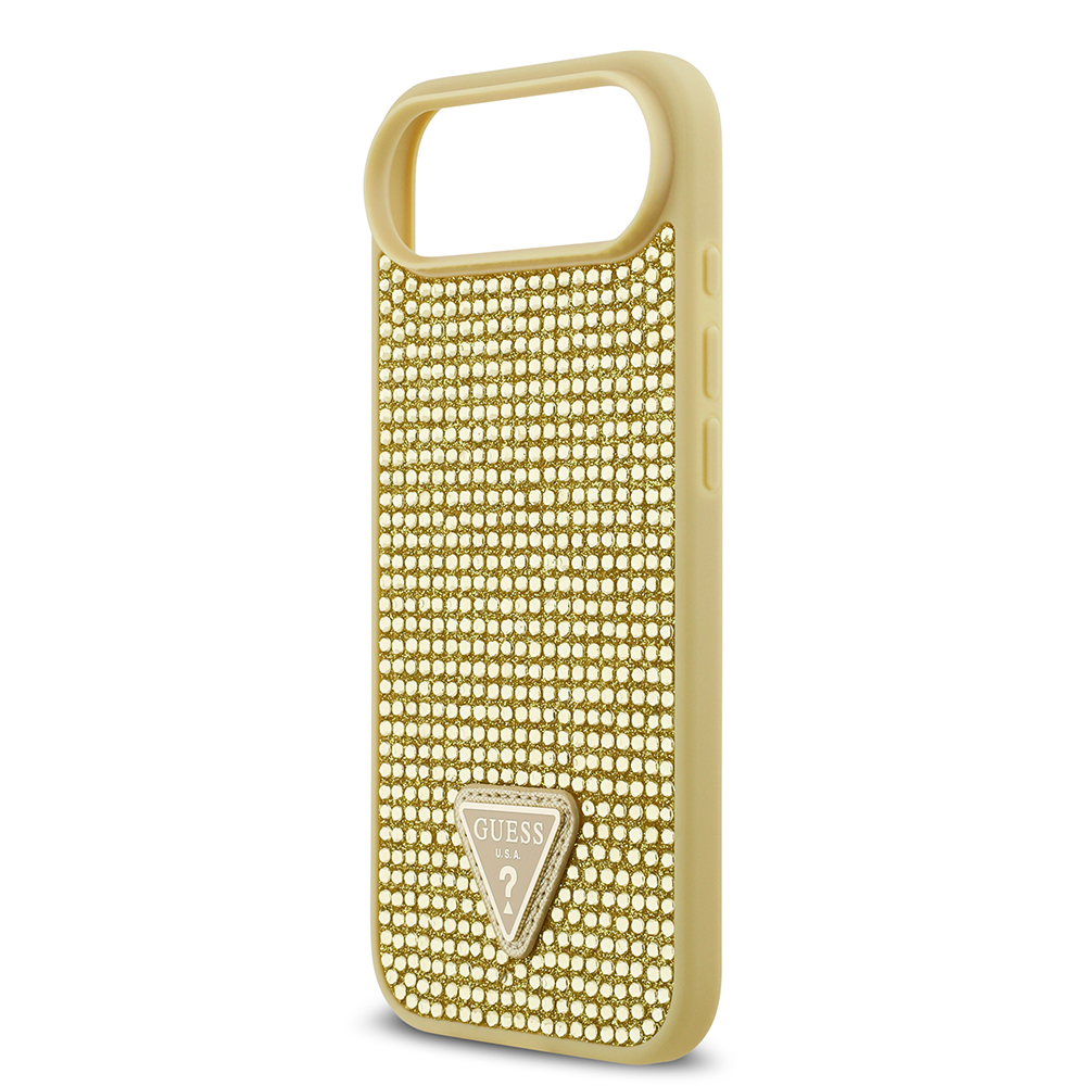 Apple iPhone 17 Air Case Guess Original Licensed Stone Back Triangle Logo Cover - 10