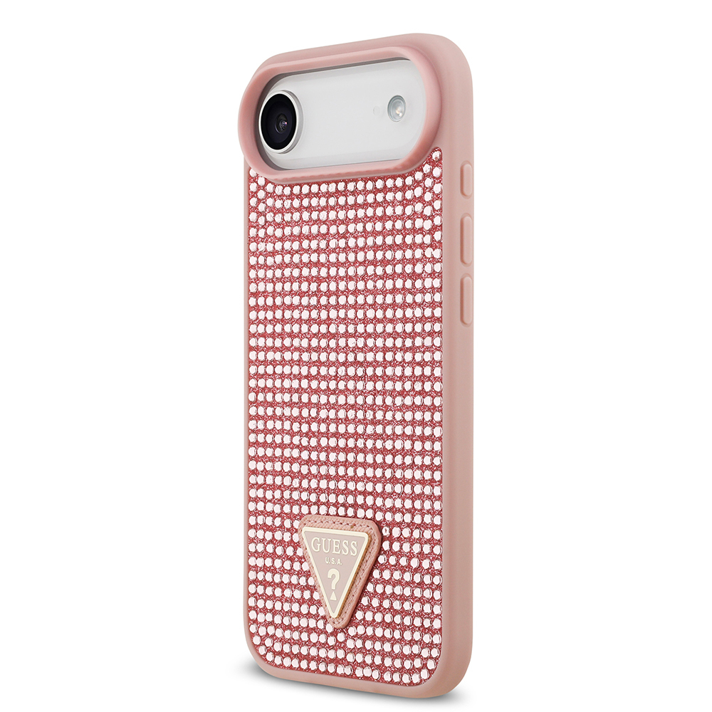 Apple iPhone 17 Air Case Guess Original Licensed Stone Back Triangle Logo Cover - 13