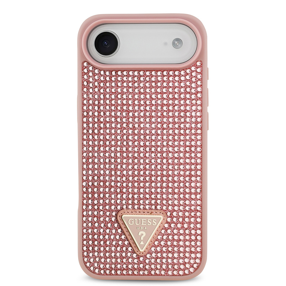 Apple iPhone 17 Air Case Guess Original Licensed Stone Back Triangle Logo Cover - 14