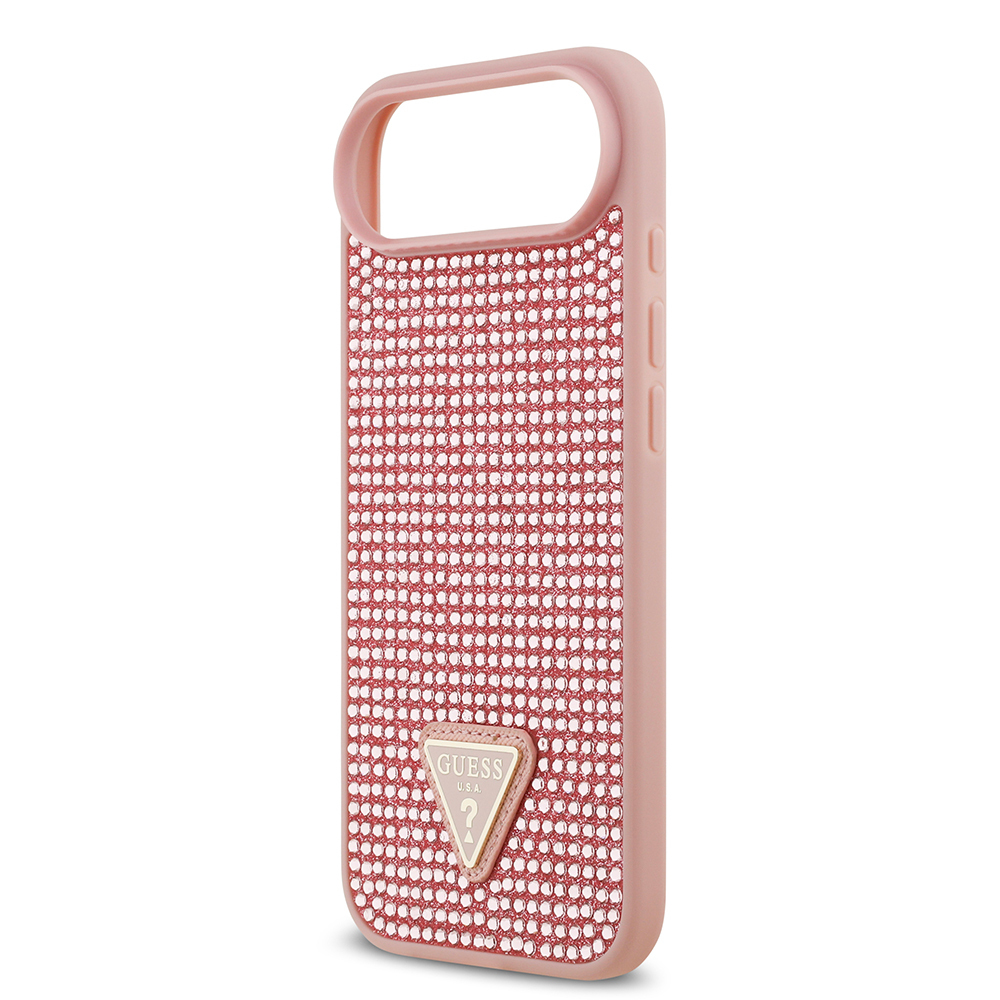 Apple iPhone 17 Air Case Guess Original Licensed Stone Back Triangle Logo Cover - 17
