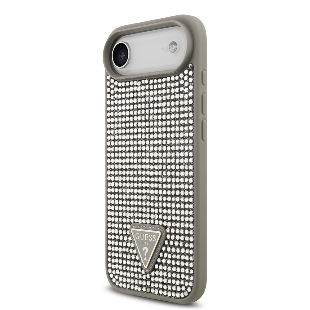 Apple iPhone 17 Air Case Guess Original Licensed Stone Back Triangle Logo Cover - 20