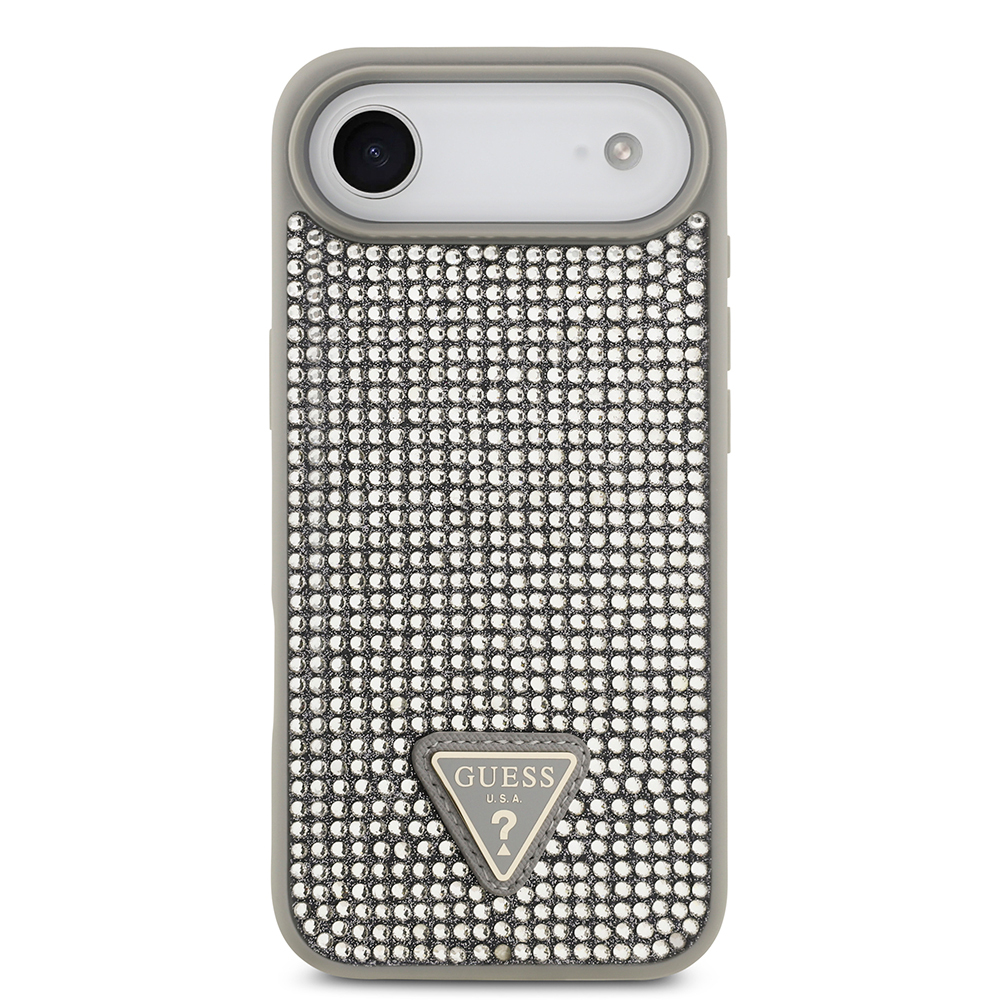 Apple iPhone 17 Air Case Guess Original Licensed Stone Back Triangle Logo Cover - 21