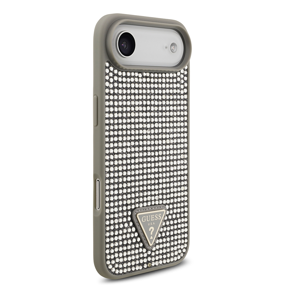 Apple iPhone 17 Air Case Guess Original Licensed Stone Back Triangle Logo Cover - 22