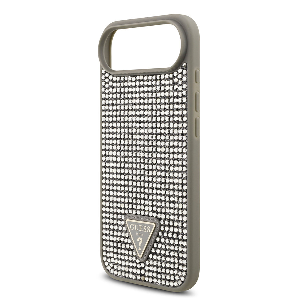 Apple iPhone 17 Air Case Guess Original Licensed Stone Back Triangle Logo Cover - 24