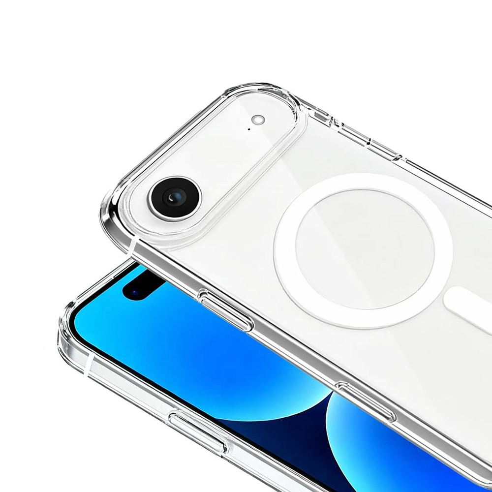 Apple iPhone 17 Air Case IC Chip Zore Wireless Charging Transparent Original Cover - 4