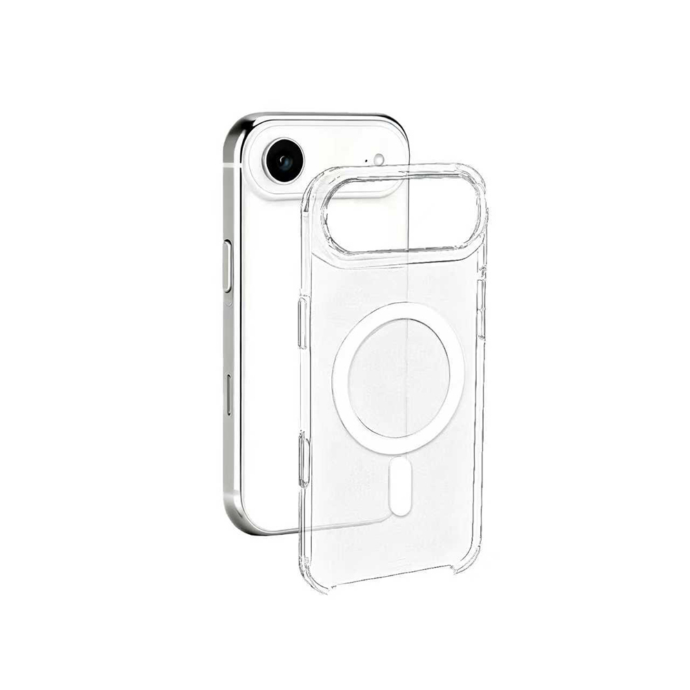 Apple iPhone 17 Air Case IC Chip Zore Wireless Charging Transparent Original Cover - 1