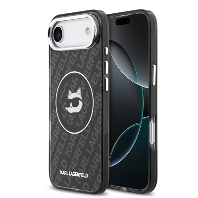 Apple iPhone 17 Air Case Karl Lagerfeld Original Licensed IML Printed Choupette Heads Cover Black