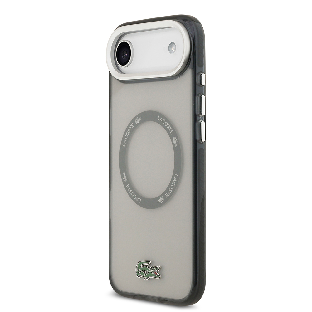 Apple iPhone 17 Air Case Lacoste Original Licensed M-Safe Charging Feature Iconic Crocodile Logo Frosted Cover - 5