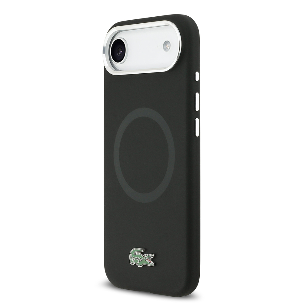 Apple iPhone 17 Air Case Lacoste Original Licensed M-Safe Charging Feature Iconic Logo Metal Camera Frame Silicone Cover - 11